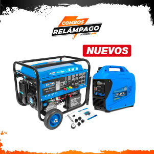 COMBO GENERADOR INVERTER A GASOLINA 1.5KW + GENERADOR PORTATIL GASOLINA 7,5KW