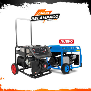 COMBO GENERADOR PORTATIL GASOLINA 6.7KW + GENERADOR PORTATIL GASOLINA 11KW