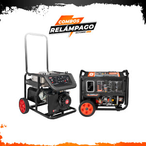 COMBO GENERADOR PORTATIL GASOLINA 6.7KW + GENERADOR PORTATIL GASOLINA 4,2KW