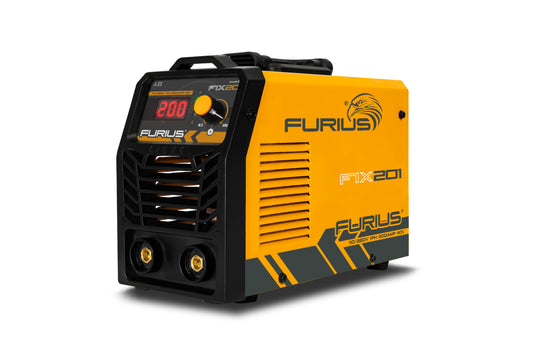 Soldador inversor FURIUS FIX 201 200A 110/220V para electrodo y TIG raspado
