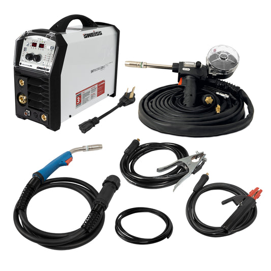 Soldador inversor 200 Amperios MIG/TIG/MMA SKYWORKS 2060NX con SpoolGun