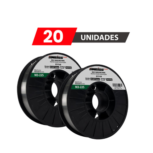 PACK X20 UNIDADES Rollo soldadura tubular autoprotegida 0.035” (0.9mm)