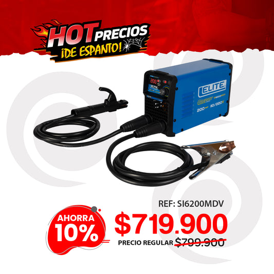 Soldador inversor 200A 110/220V MMA/TIG Lift – Elite ARC 200 Compact