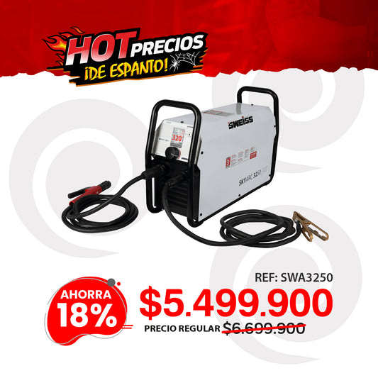 Soldador inversor TIG/MMA SWEISS SKYARC ULTRA 3250MX 320A 110–560V