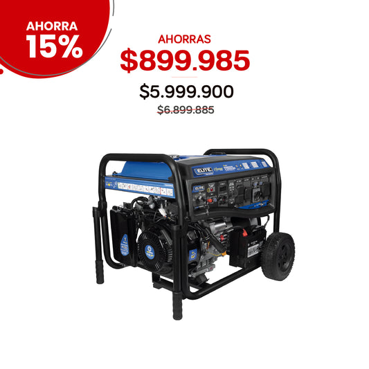 Planta eléctrica a gasolina ELITE 11.000W 120/240V 60Hz encendido eléctrico con ATS