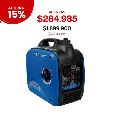 Generador Inverter Portátil a Gasolina ELITE 2.2 Kw . 120 V - 60 Hz, Arranque Manual