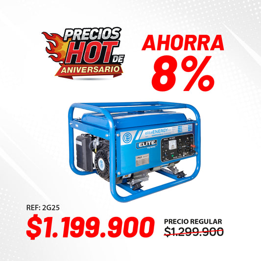 Generador portatil a gasolina 2.5KW 110V 60Hz 1PH