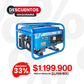 Generador portatil a gasolina 2.5KW 110V 60Hz 1PH