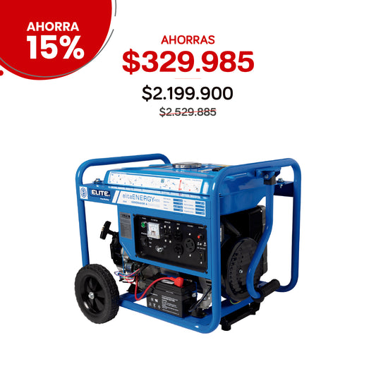 Planta eléctrica portátil a gasolina ELITE 4000W 120/240V arranque eléctrico