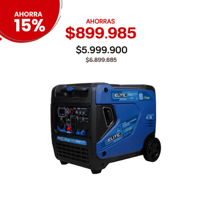 Generador inversor a gasolina Elite 2G70i 6.6 kW 110/220 V 60 Hz monofásico con arranque manual y eléctrico