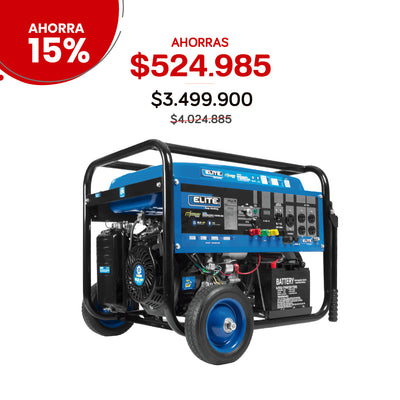 Planta eléctrica a gasolina ELITE 8000W 120/240V arranque eléctrico
