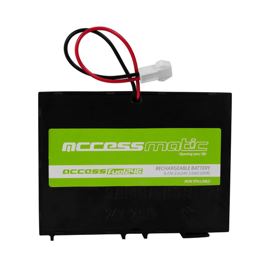 Batería de respaldo para motores levadizos o seccionales Accessmatic