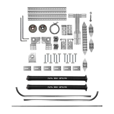 Kit de herrajes para puerta seccional de 3,66 metros de ancho x 2,44 metros de alto (12' X 8') & 160kg 352lbs. KH160K