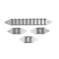 Kit de herrajes para puerta seccional de 3,05 metros de ancho x 2,14 metros de alto (10' X 7') & 60kg 132lbs. KH60K