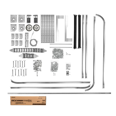 Kit de herrajes para puerta seccional de 3,05 metros de ancho x 2,14 metros de alto (10' X 7') & 55kg 121lbs. KH55K