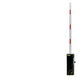 Barrera (aguja) para accesos vehiculares de 3 a 6 metros de uso intensivo. Disponible para trabajar con asta (aguja) telescópica ajustable de 3 a 6 metros o con asta (aguja) articulada de 4 metros. Con dirección intercambiable. KMTD624