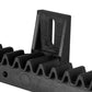 Cremallera en polímero de alta densidad con alma de acero para motores corredizos. Para puertas de máximo 1000Kg. Tramo de 1 metro. Modulo 4. 12x30. RIM41RP