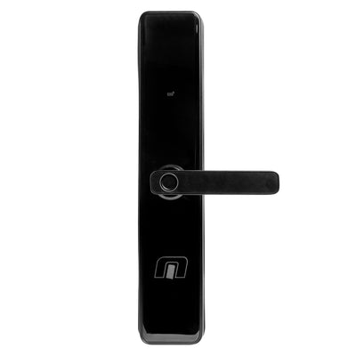Cerradura inteligente con wifi para puertas de hasta 12cm de ancho. 6 métodos de apertura: huella, aplicación, clave, tarjeta, llave y NFC. OWL608