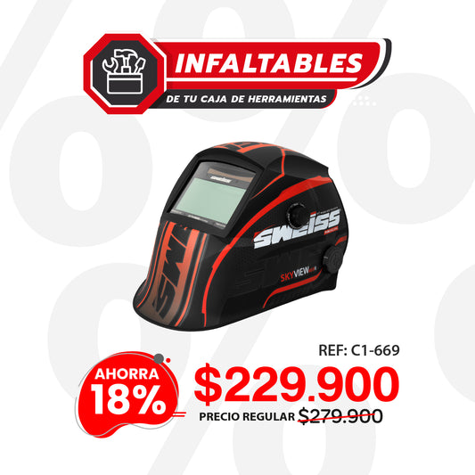 Careta electrónica fotosensible  SKY VIEW 669R