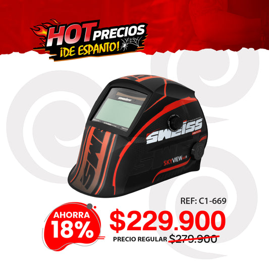 Careta electrónica fotosensible  SKY VIEW 669R