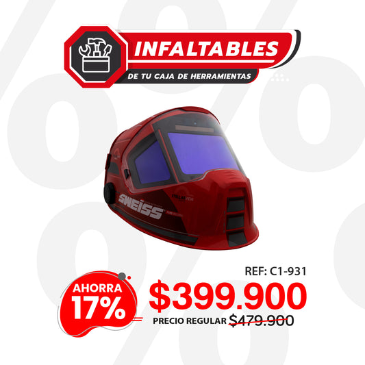 Careta electrónica fotosensible automática con visor extra grande. STELLAR VIEW 930