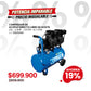 Compresor de acople directo libre de aceite 25 Lts  2.5 Hp, 125 PSI, 6,1 CFM, 110V-60Hz