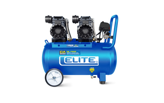 COMPRESOR DE AIRE, ACOPLE DIRECTO, LIBRE DE ACEITE, 2 MOTORES EN PARALEO 50L- 18 CFM - 3.5HP - 120PSI