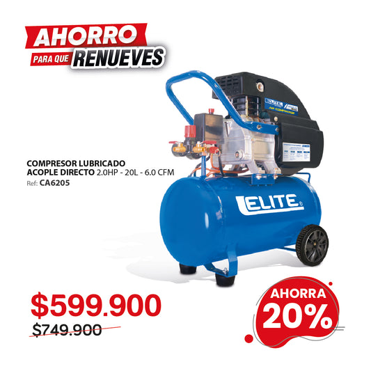 Compresor de aire 20L 125 Psi ELITE