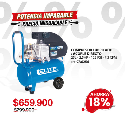 Compresor de aire 25L 125 Psi ELITE