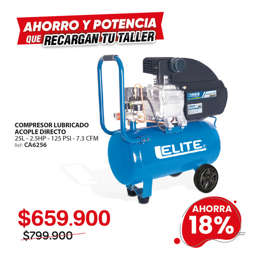 Compresor de aire 25L 125 Psi ELITE