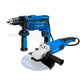 COMBO ESMERILADORA ANGULAR 9 + TALADRO PERCUTOR 1/2PUL