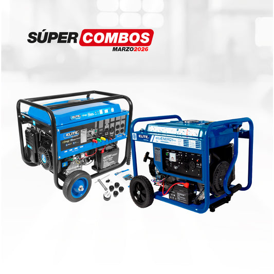 COMBO GENERADOR PORTATIL GASOLINA 7,5KW + GENERADOR PORTATIL A GASOLINA MAX 4KW