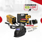 COMBO SOLDADOR INVERSOR + CARETA FOTOSENSIBLE + TALADRO ATORNILLADOR INALAMBRICO 12V