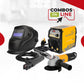 COMBO SOLDADOR INVERSOR + CARETA FOTOSENSIBLE + ESMERILADORA ANGULAR 4 1/2 PULG 800W