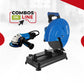 COMBO TRONZADORA ELECTRICA 14PUL + ESMERILADORA ANGULAR 4-1/2PUL 1400W