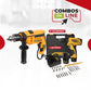 COMBO TALADRO ATORNILLADOR INALAMBRICO 12V + TALADRO PERCUTOR 1/2INCH 750W