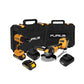 COMBO ESMERILADORA ANGULAR 4-1/2INCH 20V + TALADRO PERCUTOR INALAMBRICO BRUSHLESS 1/2 PUL