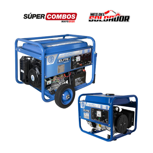 COMBO GENERADOR ELÉCTRICO A GASOLINA  ENERGY 6500 - 4T + GENERADOR ELÉCTRICO A GASOLINA ENERGY 1300 - 4T