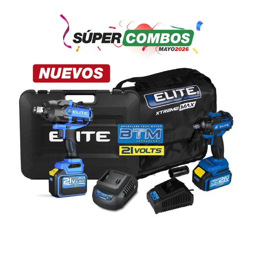 COMBO LLAVE DE IMPACTO INALAMBRICA + LLAVE DE IMPACTO INALÁMBRICA 21V