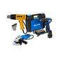 COMBO TALADRO DE IMPACTO 16V + ESMERILADORA ANGULAR 4 1/2 800W + PISTOLA DE CALOR