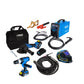 COMBO SOLDADOR INVERSOR + CARETA ELECTRONICA SOLDADURA + TALADRO PERCUTOR INALAMBRICO + PULIDORA INALAMBRICA + ANTORCHA PARA SOLDAR + PORTA ELECTRODOS + PINZA DE MASA