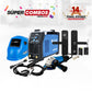 COMBO SOLDADOR ARC 220S + CARETA ELECTRONICA SOLDADURA + ESMERILADORA ANGULAR 4-1/2PUL +  CERRADURA DIGITAL. CILINDRO