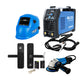 COMBO SOLDADOR ARC 220S + CARETA ELECTRONICA SOLDADURA + ESMERILADORA ANGULAR 4-1/2PUL +  CERRADURA DIGITAL. CILINDRO