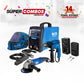 COMBO SOLDADOR INVERSOR + CARETA ELECTRONICA SOLDADUR + TALADRO PERCUTOR 1/2PUL + ESMERILADORA ANGULAR 4-1/2INCH +  CERRADURA INTELIGENTE AJUSTABLE