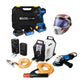 COMBO SOLDADOR INVERSOR + CARETA ELECTRONICA SOLDADURA + ESMERILADORA ANGULAR 4-1/2PUL + LLAVE DE IMPACTO INALAMBRICA 21V + CERRADURA INTELIGENTE