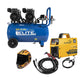 COMBO CORTADOR DE PLASMA INVERSOR + CARETA FOTOSENSIBLE + COMPRESOR DE AIRE EN SERIE LIBR