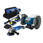 COMBO ESMERIL DE BANCO 8INCH 3/4HP + ESMERILADORA ANGULAR 4-1/2INCH +TALADRO DE IMPACTO INALAMBRICO 21V