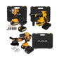 COMBO KIT 21 V INALAMBRICO TALADRO PERCUTOR 45NM + LLAVE DE IMPACTO INALAMBRICA CUADRANTE 1/2' 21V + ROTOMARTILLO INALMBRICO 0-1000 RPM