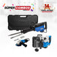 COMBO ROTOMARTILLO 110V-60Hz + MARTILLO DEMOLEDOR HEX30 1600W + ESMERILADORA ANGULAR 4-1/2PUL