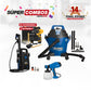 COMBO HIDROLAVADORA ELECTRICA 1500W + ASPIRADORA 5 GAL, 3,5 HP + TALADRO ATORNILLADOR INALAMBRICO + PISTOLA DE PINTURA ELECTRICA 500W